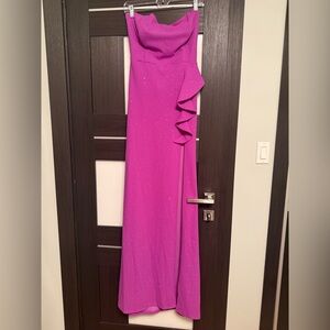 Fashion Nova Sparkling Fuchsia Maxi Dress